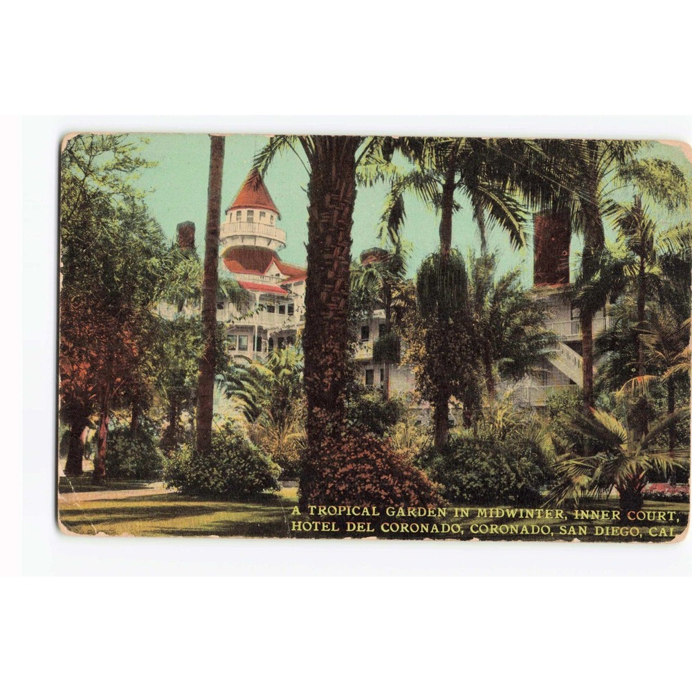 Vintage Hotel Del Coronado San Diego Postcard 1915 Panama-California Exposition